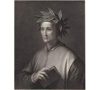 POSTERIIk Vintage Portrait Tableaux Art décor Dante Alighieri par Agostino Tofanelli Affiches imprimées Pour la Décoration Murale 60x90cm