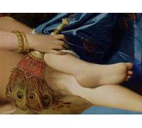 POSTERIIk Vintage Portrait Tableaux Art décor Détail de laOdalisque de Jean Auguste Ingres Affiches imprimées Pour la Décoration Murale 60x90cm