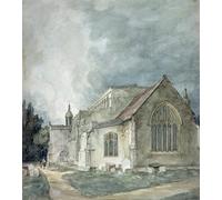 POSTERIIk Vintage Portrait Tableaux Art décor Église d'East Bergholt par John Constable Affiches imprimées Pour la Décoration de Bureau 60x90cm