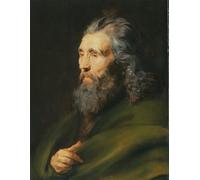 POSTERIIk Vintage Portrait Tableaux Art décor Étude de tête d'un homme barbu par Peter Paul Rubens Affiches imprimées Pour la Décoration Murale 60x90cm