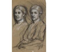 POSTERIIk Vintage Portrait Tableaux Art décor Études de portraits d'une vieille femme par Sir George Clausen Affiches imprimées Pour la Décoration Murale 60x90cm