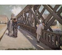 POSTERIIk Vintage Portrait Tableaux Art décor Eudes pour le Pont de l'Europe de Gustave Caillebotte Affiches imprimées Pour la Décoration Murale 60x90cm