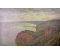 POSTERIIk Vintage Portrait Tableaux Art décor Falaises abruptes près de Dieppe par Claude Monet Affiches imprimées Pour la Décoration du Salon 60x90cm