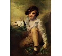 POSTERIIk Vintage Portrait Tableaux Art décor Garçon avec animal par Henry Raeburn Affiches imprimées Pour la Décoration du Salon 60x90cm