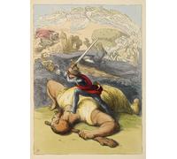 POSTERIIk Vintage Portrait Tableaux Art décor Jack debout sur le corps par Richard Doyle Affiches imprimées Pour la Décoration de Bureau 60x90cm
