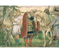 POSTERIIk Vintage Portrait Tableaux Art décor la chanson Ofoleg de Mikhaïlovitch Vasnetsov Affiches imprimées Pour la Décoration du Salon 60x90cm