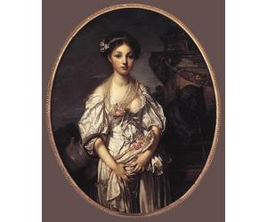 POSTERIIk Vintage Portrait Tableaux Art décor la cruche cassée de Jean Baptiste Greuze Affiches imprimées Pour la Décoration de Bureau 60x90cm