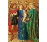 POSTERIIk Vintage Portrait Tableaux Art décor la première folie d'Ophélie de Dante Gabriel Charles Rossetti Affiches imprimées Pour la Décoration Murale 60x90cm