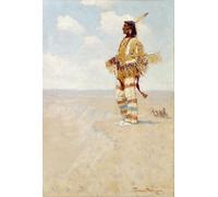 POSTERIIk Vintage Portrait Tableaux Art décor le dernier de sa course par Frederic Remington Affiches imprimées Pour la Décoration de Bureau 60x90cm