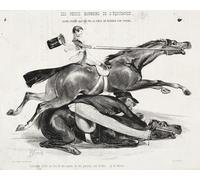 POSTERIIk Vintage Portrait Tableaux Art décor Les Petits Plaisirs de l'Equitation d'Auguste Rodin Affiches imprimées Pour la Décoration du Salon 60x90cm