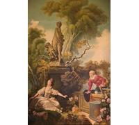 POSTERIIk Vintage Portrait Tableaux Art décor les progrès de l'amour la rencontre de Jean Honoré Fragonar Affiches imprimées Pour la Décoration Murale 60x90cm