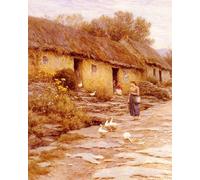 POSTERIIk Vintage Portrait Tableaux Art décor L'Île Pointeaux de François Flameng Affiches imprimées Pour la Décoration de Bureau 60x90cm