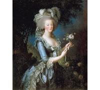 POSTERIIk Vintage Portrait Tableaux Art décor Marie Antoinette À La Rose par Elisabeth Louise Vigée Lebrun Affiches imprimées Pour la Décoration de Bureau 60x90cm