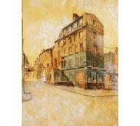 POSTERIIk Vintage Portrait Tableaux Art décor Montmartre par Telemaco Signorini Affiches imprimées Pour la Décoration Murale 60x90cm