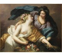 POSTERIIk Vintage Portrait Tableaux Art décor Peace Bringing Back Abundance La Paix Ramenant L'abondance by Louise Élisabeth Vigée Le Brun Affiches imprimées Pour la Décoration Murale 60x90cm
