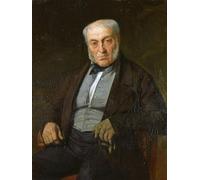 POSTERIIk Vintage Portrait Tableaux Art décor Père de l'artiste par Jules Elie Delaunay Affiches imprimées Pour la Décoration Murale 60x90cm