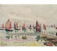 POSTERIIk Vintage Portrait Tableaux Art décor Port Saint Louis de Paul Signac Affiches imprimées Pour la Décoration du Salon 60x90cm