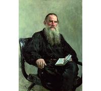 POSTERIIk Vintage Portrait Tableaux Art décor Portrait de Léon Tolstoï par Il'ya Repin Affiches imprimées Pour la Décoration de Bureau 60x90cm