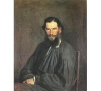POSTERIIk Vintage Portrait Tableaux Art décor Portrait de Léon Tolstoï par Ivan Nikolaïevitch Kramskoï Affiches imprimées Pour la Décoration du Salon 60x90cm