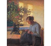 POSTERIIk Vintage Portrait Tableaux Art décor Syende Fiskerpige Anna Ancher Affiches imprimées Pour la Décoration de Bureau 60x90cm