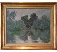 POSTERIIk Vintage Portrait Tableaux Art décor Un bras de Seine près de Vétheuil par Claude Monet Affiches imprimées Pour la Décoration de Bureau 60x90cm