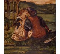 POSTERIIk Vintage Portrait Tableaux Art décor une idylle d'Edward Burne Jones Affiches imprimées Pour la Décoration Murale 60x90cm