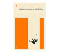 Posterlounge Alice in Wonderland Poster de Jazzberry Blue 14 x 21 cm Orange Tableaux Décoration murale