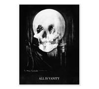 Posterlounge All is Vanity Poster de Charles Allan Gilbert 50 x 70 cm Noir Tableaux Décoration murale
