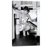 Posterlounge Audrey Hepburn aux fourneaux Tableau sur toile