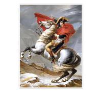 Posterlounge Bonaparte franchissant le Grand-Saint-Bernard Poster de Jacques-Louis David 70 x 90 cm Tableaux Décoration murale