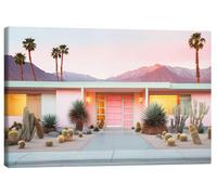 Posterlounge California Dreaming - Retro Palm Springs Tableau sur toile | 100 x 70 cm de Philippe HUGONNARD Déco pastel Tableaux Décoration murale