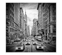 Posterlounge Circulation sur la 5th Avenue, New York II Poster