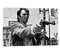 Posterlounge Clint Eastwood dans L'Inspecteur Harry Tableau en verre acrylique 30 x 20 cm Tableaux Décoration murale