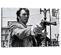 Posterlounge Clint Eastwood dans L'Inspecteur Harry Tableau sur toile 60 x 40 cm Tableaux Décoration murale