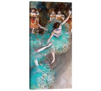 Posterlounge Danseuse verte Tableau sur toile de Edgar Degas 20 x 40 cm Bleu pétrole Tableaux Décoration murale