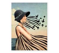 Posterlounge Égalité Poster de Catrin Welz-Stein 50 x 70 cm Tableaux Décoration murale