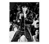 Posterlounge Elvis Presley Poster | 30 x 40 cm Noir et blanc Tableaux Décoration murale