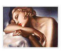 Posterlounge Femme Endormie Poster de Tamara de Lempicka 40 x 30 cm Tableaux Décoration murale