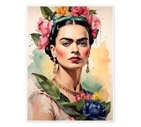 Posterlounge Frida Kahlo in the Sunlight Poster de nobelart 50 x 70 cm Déco colorée Tableaux Décoration murale