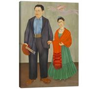 Posterlounge Frieda and Diego Rivera, 1931 Tableau sur toile | 100 x 130 cm de Frida Kahlo Tableaux Décoration murale
