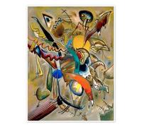 Posterlounge Image avec pointes Poster de Wassily Kandinsky 50 x 70 cm Tableaux Décoration murale