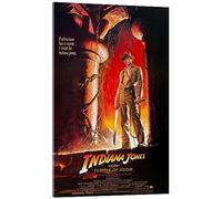 Posterlounge Indiana Jones et le Temple maudit (anglais) I Tableau en verre acrylique 14 x 21 cm Tableaux Décoration murale