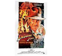 Posterlounge Indiana Jones et le Temple maudit (anglais) II Tableau en verre acrylique 14 x 21 cm Tableaux Décoration murale