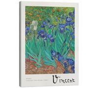 Posterlounge Irises Tableau sur toile de Vincent van Gogh 60 x 80 cm Tableaux Décoration murale