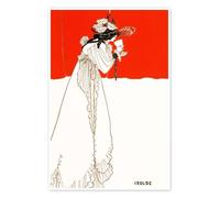 Posterlounge Isolde Poster | 70 x 100 cm de Aubrey Vincent Beardsley Rouge Tableaux Décoration murale