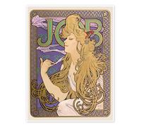 Posterlounge Job, doré Poster de Alfons Mucha 50 x 70 cm Tableaux Décoration murale