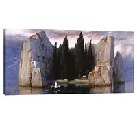 Posterlounge L’Île des Morts Tableau sur toile | 40 x 20 cm de Arnold Böcklin Tableaux Décoration murale