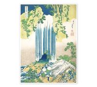 Posterlounge La cascade Yoro dans la province Mino Poster de Katsushika Hokusai 50 x 70 cm Vert Tableaux Décoration murale