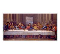Posterlounge La Cène, après Léonard de Vinci Poster de Nicolas Poussin 40 x 20 cm Tableaux Décoration murale