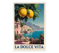 Posterlounge La Dolce Vita Poster de Thomas Klee 70 x 100 cm Tableaux Décoration murale
